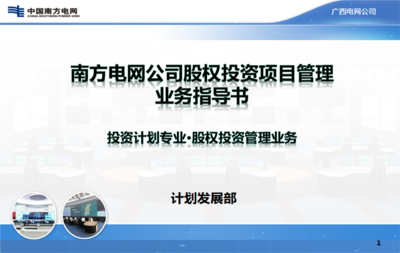 南方电网股权投资项目管理 策略、流程与合规框架